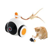 Fruusv Interactive Cat Toy Ball, Motion Activated Rolling Smart Ball, Rechargeable Automatic Pet Enrichment Plaything For All Breeds, Indoor Exercise and Mental Stimulation Games