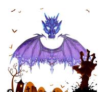 Fruusv Kids Dragon Traje, Dress-up Dinosaurio Disfraz Set for Adults, Dragon Face Masque and Wing Kit, Fun Cosplay Props for Halloween, Masquerade, Perfect for Dress-up Party and Festivals