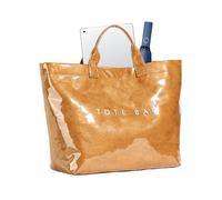 Fruusv Letters Print Tote Bag, Large Shopping, Reutilizable Paper, Stylish Travel & Beach Tote, Durable & Eco-Friendly, For Birthday, Wedding, Sister, Teacher & Daily Use, marrón, Se référer au