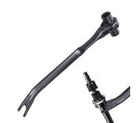 Fruusv Llave de carraca - Herramienta de tubería multifuncional, elevador de tachuelas de reparación de 13.6 pulgadas, herramienta manual de acero con agarre ergonómico, dispositivo de mantenimiento