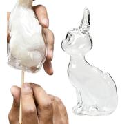 Fruusv Memorial Bottle Pet Hair, Keepsake Hair Storage Container, Kitten Sympathy Gift Jar, Sentimental Cat Loss Memento, Ideal para hombres y mujeres, Family and Friends, transparente, 1 pieza