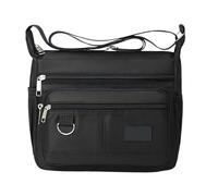 Fruusv Men Bag, Shoulder Sling Multi Pocket Backpack, práctico de Chest Pack, Lightweight Travel for Short Trips, Outdoor, Daily Necessities (25 x 10 x 21 cm), Negro , Consulte la