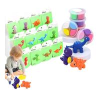Fruusv Modeling Clay Kit, Pet/Postret/Dinosaurio Theme Sculpting Set, Soft Foam Bouncing Putty, Kids' Creative Art & Crafts, Educational Clay Toy for Boys & Girls