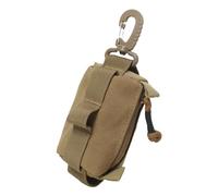 Fruusv Monedero de viaje | Bolsa de cambio portátil | Monedero para efectivo, organizador multifuncional, soporte para monedas para llaves, dinero de papel, auriculares, tarjetas, marrón, Refer to