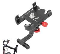 Fruusv Motorcycle Phone Mount, Scooter Handlebar Holder, 360 grados de rotación Stand, antideslizante Secure Grip, Easy Installation Design, Cellphone Navigation Accessory for Road Biking Travel