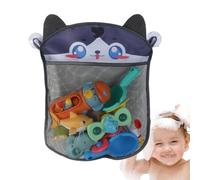 Fruusv Organizadores de juguetes de baño para bebé, almacenamiento de juguetes de baño de malla de gran capacidad, cesta de baño de secado rápido, organizador de ducha multiusos, accesorios prácticos