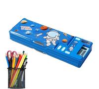 Fruusv Pen Pencil Case, Cartoon Pop-Up Organizador Box, Large-Capacity Pencil Holder, Durable y portátil, (10,24 x 3,74 x 1,38 pulgadas) for School Supplies, Students, Home, Office, Apartment Storage
