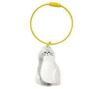 Fruusv Pet Hair Memorial Case, Cat Hair Holder, Transparent Remembrance Charm, Keepsake Pendant, Sentimental Bag Accessory for Women, Men, Family, Grandma Use, 1.57x1.18x0.98 Inches