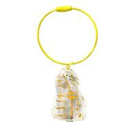 Fruusv Pet Hair Memorial Case, Cat Hair Holder, Transparent Remembrance Charm, Keepsake Pendant, Sentimental Bag Accessory for Women, Men, Family, Grandma Use, 1.57x1.18x0.98 Inches