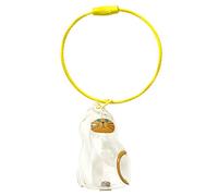 Fruusv Pet Hair Memorial Case, Cat Hair Holder, Transparent Remembrance Charm, Keepsake Pendant, Sentimental Bag Accessory for Women, Men, Family, Grandma Use, 1.57x1.18x0.98 Inches