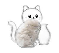 Fruusv Pet Hair Memorial Keepsake, Clear Magnetic Back Holder, 3.1x0.1 Inches Cat Whisker Case, Memory with Refrigerator Style, Compact Supply with Iron, Home Accessories for Washing Machines Office