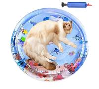 Fruusv Pet Water Bed, Inflatable Kid Play Mat, Colorful Sensory Playing, Portable Pet Supplies with Inflator, Outdoor Use for Hot Weather, Fun, 39,37 x 39,37 pulgadas
