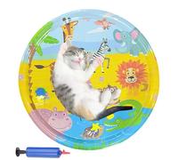 Fruusv Pet Water Bed, Inflatable Kid Play Mat, Colorful Sensory Playing, Portable Pet Supplies with Inflator, Outdoor Use for Hot Weather, Fun, 39.37x39.37 Inches