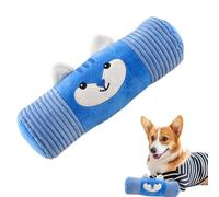Fruusv Plush Squeaky Dog Toys, interactive Chew Toy, Soft Stuffed Animal with Cylindrical Pillow Shape, Squeakers Enriquement, Fun Playtime for Dogs and Aggressive Chewers