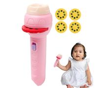 Fruusv Projector Flashlight for Kids, Boys, Girls, Dibujos Animales Pattern Projection Antorch, Educational Portable Flashlight, Favor for Easter and Birthday Celebrations
