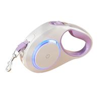 Fruusv Retractable Dog Lead with Light | Heavy Duty Retractable Walking Pet Leads, No Lipstick Handle Outdoor Training Tool for Camping, Sports, Hiking, and Walking