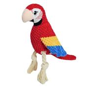 Fruusv Squeaky Dog Toys, Parrot Chew Toy, Interactive Dog Toys, Small Dog Chew Toys, Median Dog Toys, Dog Enrichment Toys, Parrot Shape Dog Toy, Twisted Rope Dog Toy for Small and Medium Dogs