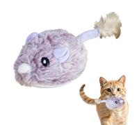 Fruusv Stimulating Cat Toys, Interactive Mice Toy Set, Touch Activated Squeaky Design, Chew Resistant Pet Enrichment Toys, Kitten Play Supplies for Training and Boredom, 4.33x1.57x2.17 Inches