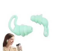 Fruusv - Tapones para los oídos (1 par reutilizables, para el viaje y el sueño, tapones para los oídos de silicona protectores, para , oficina en casa, viaje, hotel o dormitorio