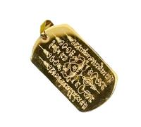 Fruusv Thai Colgante, Religious Scripture Tag colgante, Buddhism Keychain Charm for Men and Women, Blessing Necklace, Spiritual Jewelry, Positive Energy Accessory, Se référer au descriptif