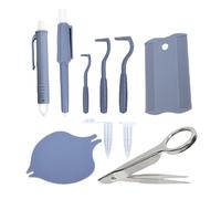 Fruusv Tick Remover Tool, Puppy Flea Puller Set, Multifunctional Ergonomic Kit for remover Ticks and Fleas from Dogs Cats and Multi-Pet Households, Pet Grooming Accessories, Blue, 80 g