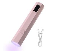 Fruusv UV Nail Lamp, Portable Handheld Gel Pulish Dryer, Compact LED Light with 2 Timers, Quick-Curing Nail Dryer, Small Travel-Friendly Manicure Tool, ideal para diamantes de imitación pegamento