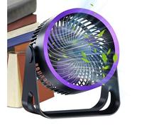 Fruusv Ventilador de Mesa - Ventilador Recargable para Escritorio - Equipo Silencioso Colgable en Pared con Inclinación 360° para Interior Hogar Exterior