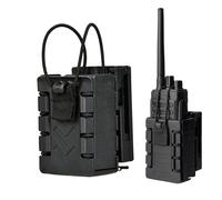 Fruusv Walkie Talkie Case | Compact Interphone Carrier Sheath | Secure Radio Holder Pouch for Law Enforcement, Security, and Firefighter Use, Reinforced Radio Belt Clip for Easy Access