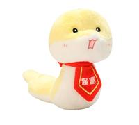 Fruusv Year of The Snake Stuffed Animal | Chino New Year Snake Plush with Removable Bowtie | Lindo Snake Plush Toy for Kids, Chinese New Year Decor, and Festive Celebration