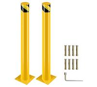 Fruyyzl Poste de Bolardo, 91 cm Barrera Parking para Aparcamiento, Pilona Amarilla Cepos Parking para Planificación vial (2pcs)
