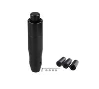 FRVVPL Palanca Cambio Cabezal Perilla Cambio Automática Metal Botón Pulsador Coche Manija Palanca Aluminio Para La Mayoría Vehículos Con Transmisión(Negro)