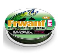 Frwanf - Sedal de pesca trenzado color verde militar oscuro, no se desvanece, 100 m-2000 m, 6-300 libras, súper resistente, PE, resistente a la abrasión, cuerda de pesca sin estiramiento (300 m/328