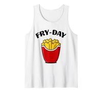 Fry Day Funny French Fries Viernes Amante de la comida rápida Camiseta sin Mangas