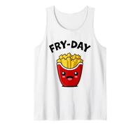 Fry Day Funny French Fries Viernes Amante de la comida rápida Camiseta sin Mangas