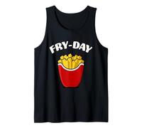 Fry Day Funny French Fries Viernes Amante de la comida rápida Camiseta sin Mangas