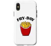 Fry Day Funny French Fries Viernes Amante de la comida rápida Carcasa para iPhone X/XS