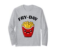 Fry Day Funny French Fries Viernes Amante de la comida rápida Manga Larga
