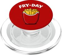 Fry Day Funny French Fries Viernes Amante de la comida rápida PopSockets PopGrip para MagSafe