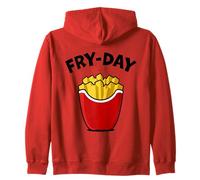 Fry Day Funny French Fries Viernes Amante de la comida rápida Sudadera con Capucha