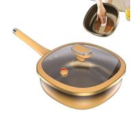 Fry Pan - Titanium Alloy Durable Cookware + Non Stick Frying Pan | 50x30x10cm Versatile Kitchen Supply + Cooking Pans | Induction Electric Stove Compatible Pa.n for Frying Baking Grilling Home