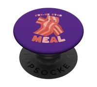Fry-ve Star Meal Cute Bacon Juego de Palabras Comida para el Desayuno PopSockets PopGrip Adhesivo