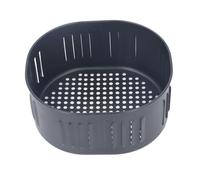 Fryer Basket Replacement 5.5L | Non - Stick Black Stainless Steel Oil Drainable Basket | Universal Fit for Baking/Roasting/Frying | Easy Maintain & Sturdy