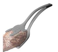 Frying - Abrazadera para freír carne | Alimento multifuncional para filetes, pescado, pan, hamburguesas, barbacoas, panqueques y pasteles | Resistente al calor, antiadherente, mango de fácil agarre