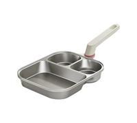 Frying Pan - 9.65inch Multi-Section Breakfast Frying Pans Nonstick Skillet for Bacon, with Cooking Steak Sausage, Dosa, Arepas, Tortilla, and Sandwiches Even Heat for Kitchen or Grill Use