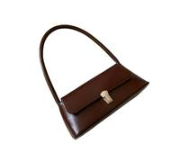 Fryloo Bolso Bandolera De Cuero Pu Lujo Para Mujer, Hombro Suave A La Moda, Informal Uso Diario Y Viajes-marrón Oscuro 24x9x11cm