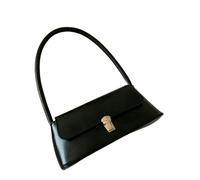 Fryloo Bolso Bandolera De Cuero Pu Lujo Para Mujer, Hombro Suave A La Moda, Informal Uso Diario Y Viajes-negro 24x9x11cm