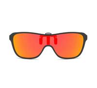 Fryloo Gafas de Sol con Clip para Hombres Polarizadas Abatibles, Conducción Uv400 Montura Grande, Elegantes Exteriores-2 Espejo Rojo-Talla Única