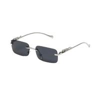 Fryloo Gafas de Sol,Gafas Sol polarizadas Hombres Mujeres Sin Borde Metal Temple Uv400 Gradient Lens