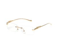 Fryloo Gafas de Sol,Gafas Sol polarizadas Hombres Mujeres Sin Borde Metal Temple Uv400 Gradient Lens
