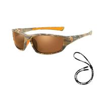 Fryloo Gafas de Sol Polarizadas Unisex Uv400, Lentes Antideslumbrantes Alta Definición para Deportes Al Aire Libre, Pesca Y Conducción-b Camuflaje Marrón